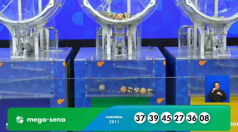 Confira os números sorteados da Mega-Sena