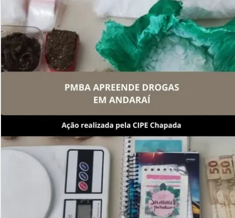 Operação da CIPE Chapada apreende drogas em Lençóis