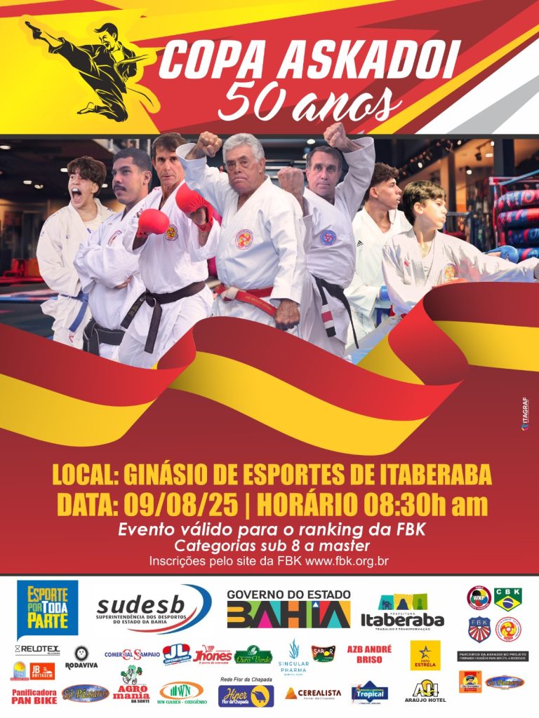 Copa Askadoi comemora 50 anos com evento em Itaberaba no dia 9 de agosto