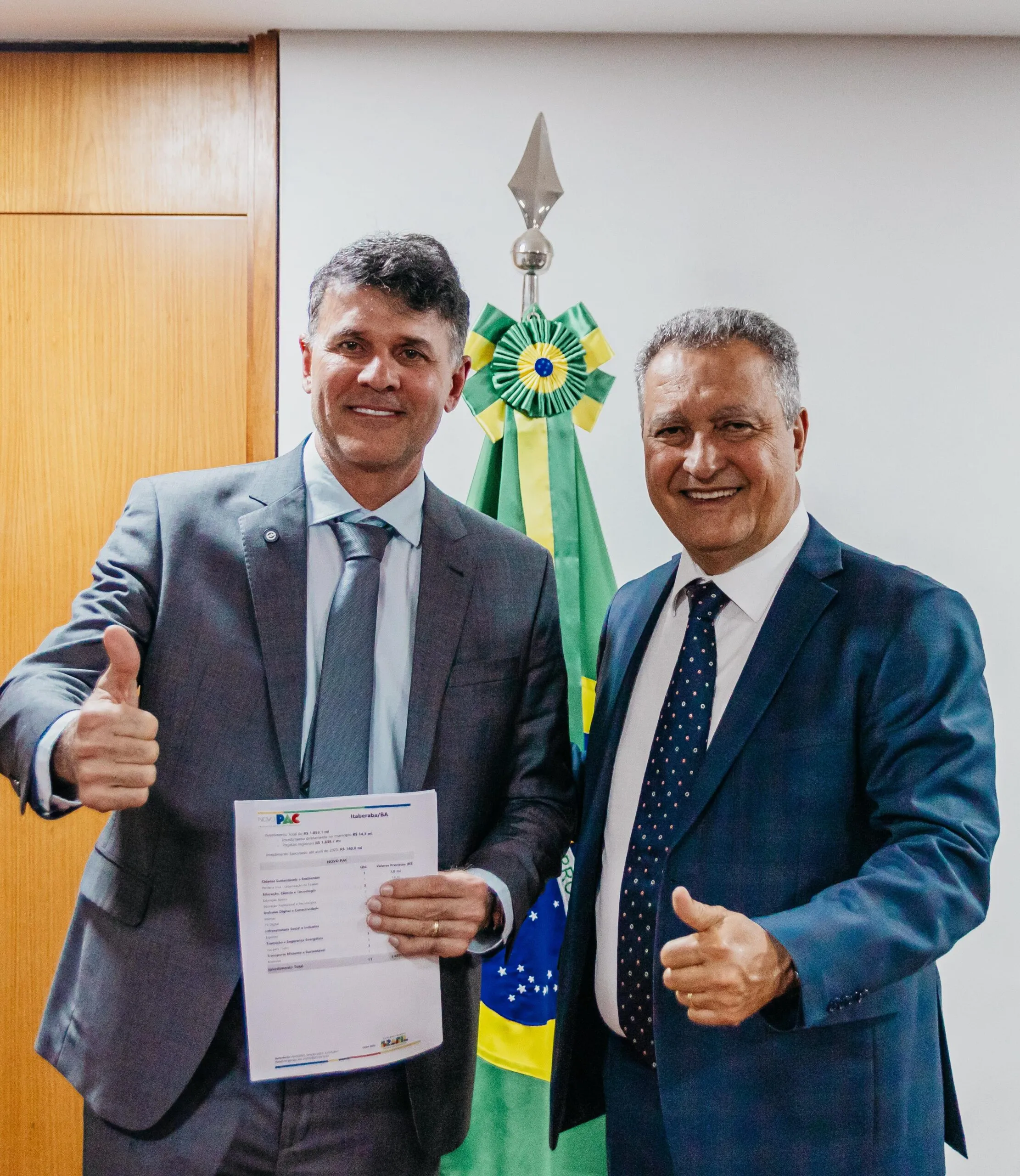 Prefeito João Filho garante novas conquistas para Itaberaba em reunião com o ministro Rui Costa