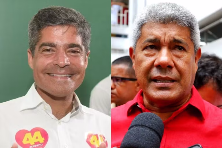 Pesquisa aponta empate técnico entre ACM Neto e Jerônimo Rodrigues na disputa pelo governo da Bahia